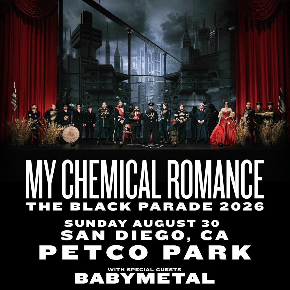 my chemical romance babymetal 2026 san diego ca