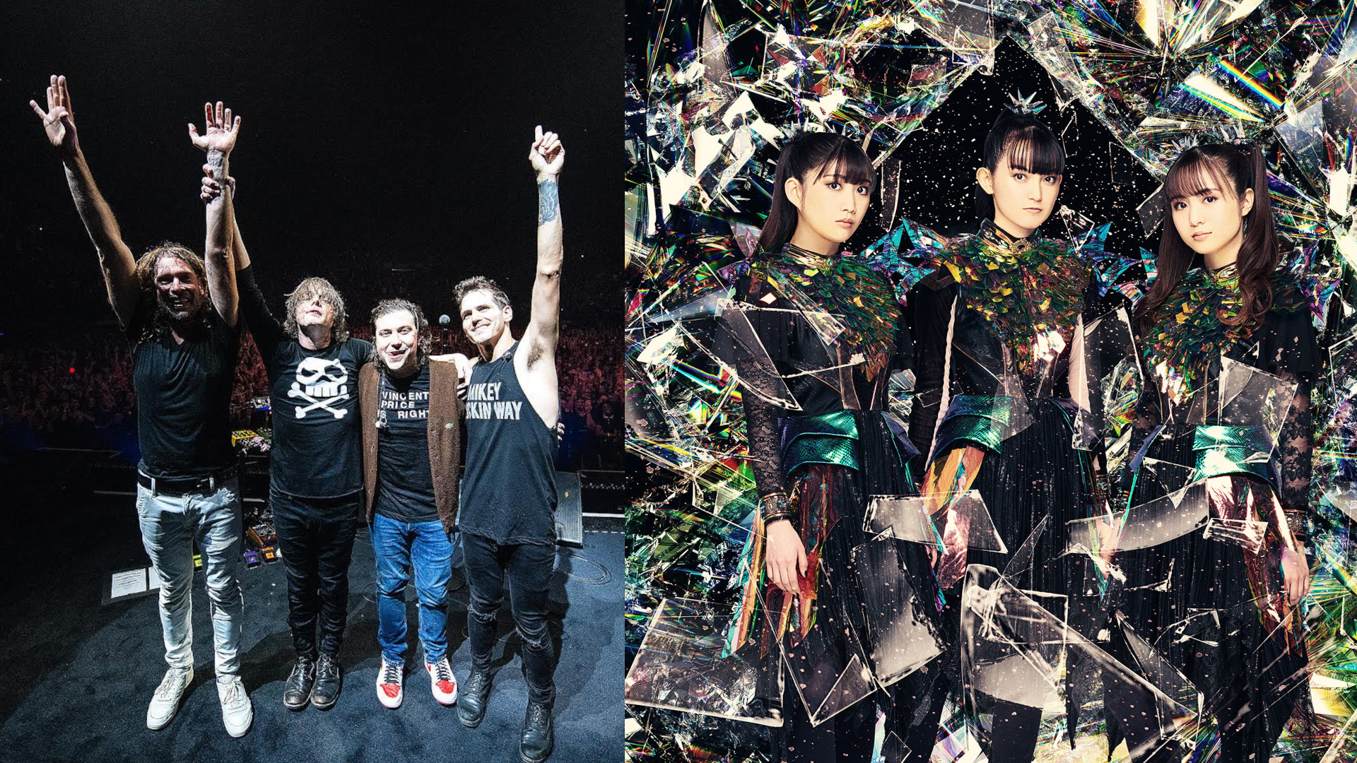 BABYMETAL Ignites For My Chemical Romance Concert 2026