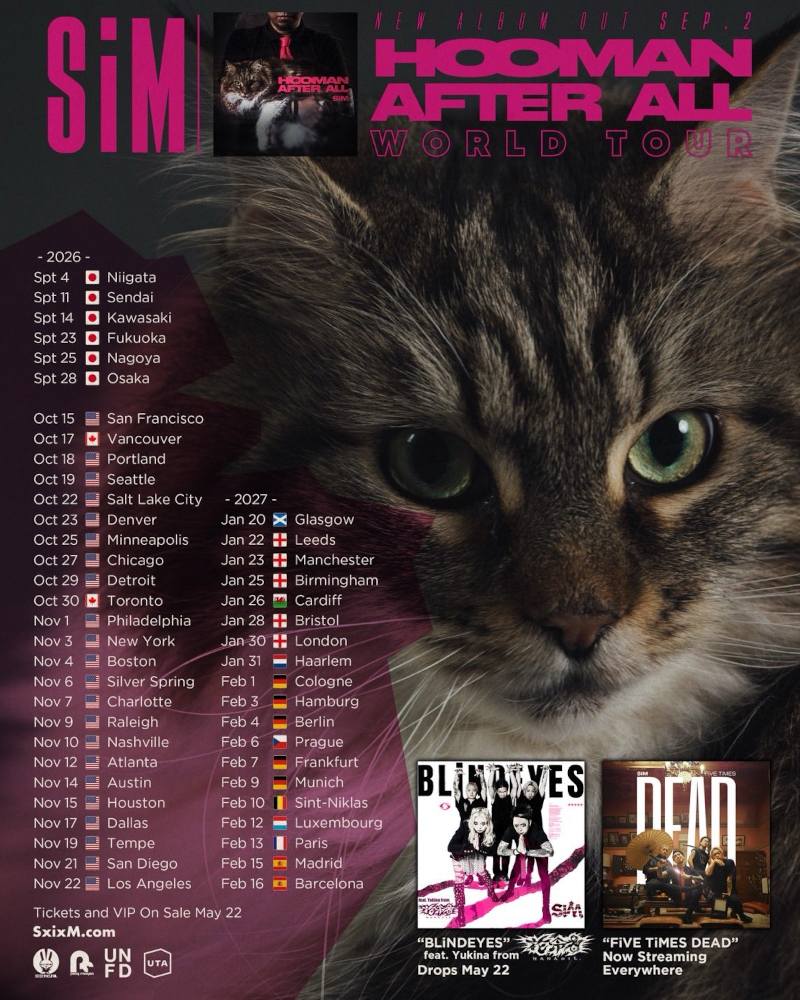 SiM - HOOMAN AFTER ALL Tour 2026